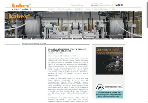 KABELOVNA KABEX a. s. nabízí práci na pozici Obsluha zařízení na výrobu kabelů a lan v obci Holýšov