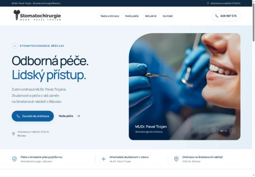 Zobrazit webové stránky Stomatochirurgie - MUDr. Pavel Trojan