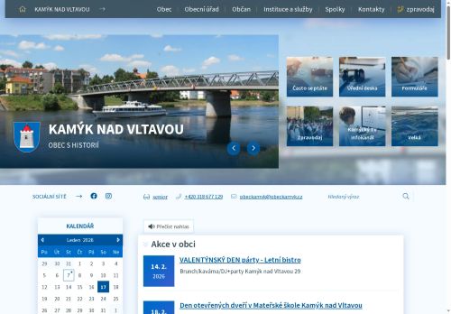 Zobrazit webové stránky Obecní úřad Kamýk nad Vltavou