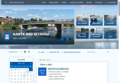 Zobrazit webové stránky Obecní úřad Kamýk nad Vltavou