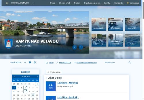 Zobrazit webové stránky Obecní úřad Kamýk nad Vltavou