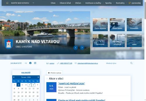 Zobrazit webové stránky Obecní úřad Kamýk nad Vltavou
