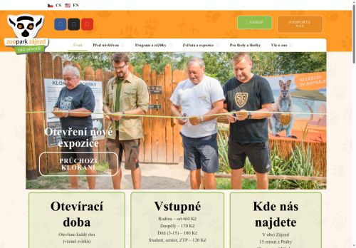 Zoopark Zájezd o.p.s. nabízí práci na pozici Uklízeč/ka v obci Zájezd