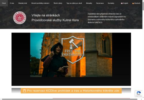 Zobrazit webové stránky Průvodcovské služby Kutná Hora