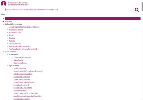 Zobrazit webové stránky Římskokatolická farnost - arciděkanství Kutná Hora