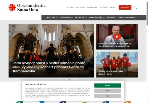 Zobrazit webové stránky Oblastní charita Kutná Hora