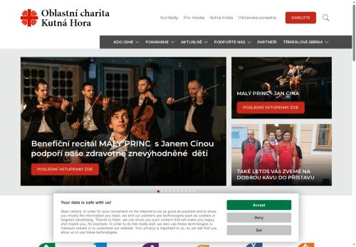 Zobrazit webové stránky Oblastní charita Kutná Hora