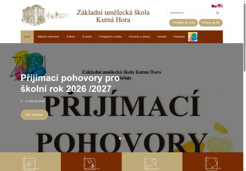 Zobrazit webové stránky Základní umělecká škola Kutná Hora