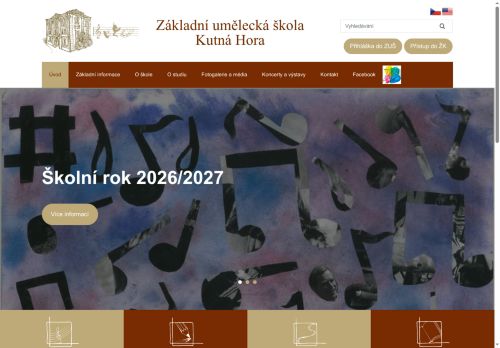 Zobrazit webové stránky Základní umělecká škola Kutná Hora