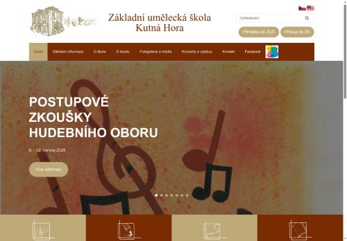 Zobrazit webové stránky Základní umělecká škola Kutná Hora
