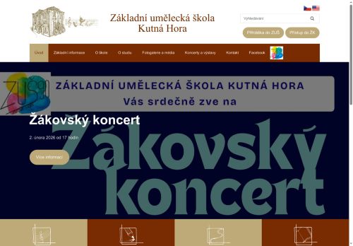 Zobrazit webové stránky Základní umělecká škola Kutná Hora