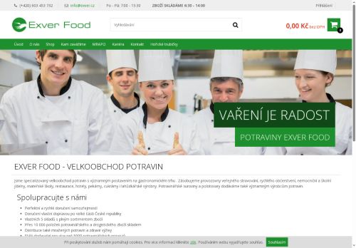 Zobrazit webové stránky Exver Food, s.r.o.