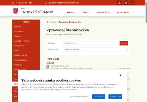 Zobrazit webové stránky Zpravodaj Štěpánovska