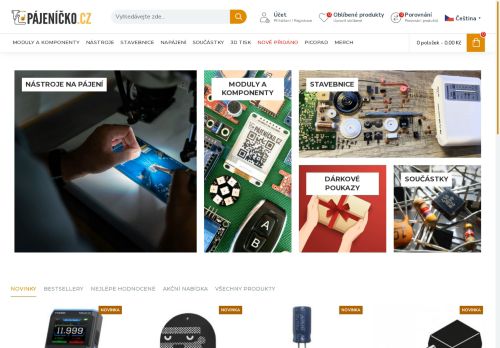 Webové stránky Pájeníčko s.r.o., Nymburk