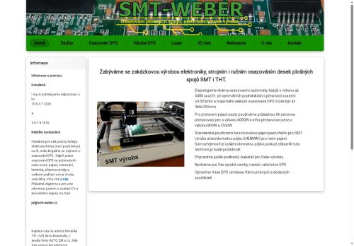 Zobrazit webové stránky SMT-Weber