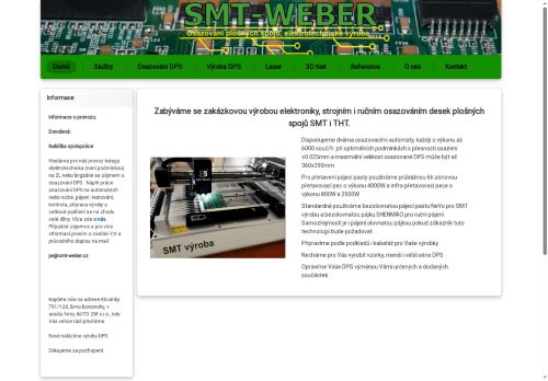 Zobrazit webové stránky SMT-Weber