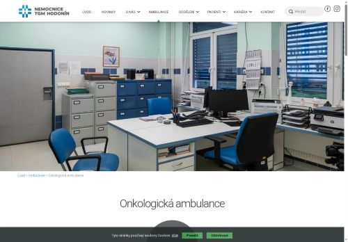 Zobrazit webové stránky Onkologická ambulance Nemocnice TGM Hodonín