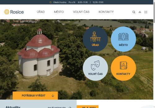 Webové stránky Město Rosice, Rosice