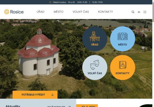 Webové stránky Město Rosice, Rosice