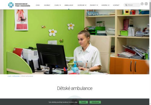 Zobrazit webové stránky Dětské ambulance - Nemocnice TGM Hodonín