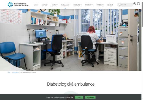 Zobrazit webové stránky Diabetologická ambulance Nemocnice TGM Hodonín - MUDr. Lucie Nekvapilová