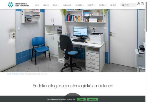 Zobrazit webové stránky Endokrinologická a osteologická ambulance Nemocnice TGM Hodonín - MUDr. Pavel Kocman