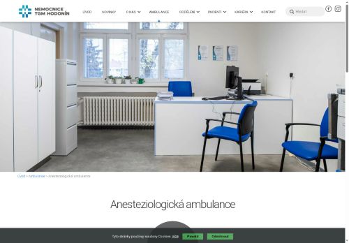 Zobrazit webové stránky Anesteziologická ambulance Nemocnice TGM Hodonín