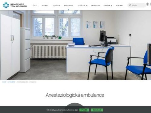 Anesteziologická ambulance Nemocnice TGM Hodonín