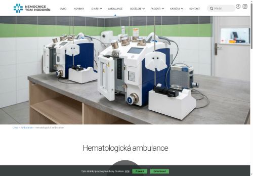 Zobrazit webové stránky Hematologická ambulance Nemocnice TGM Hodonín