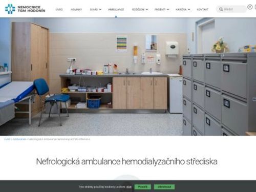 Nefrologická ambulance hemodialyzačního střediska - Nemocnice TGM Hodonín