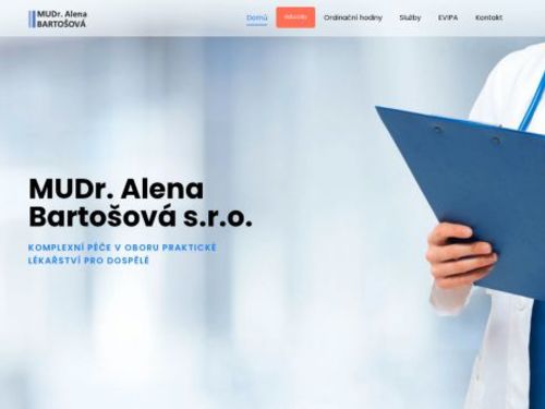Praktický lékař pro dospělé - MUDr. Alena Bartošová