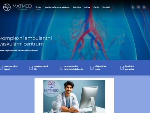 Angiologie MATMED s.r.o. - MUDr. Jiří Matuška, MUDr. Hana Jankovičková, MUDr. Ján Šenitko