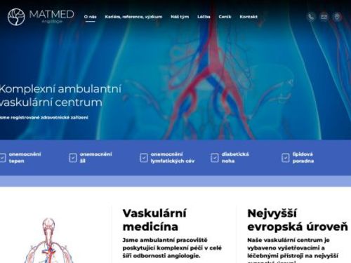 Angiologie MATMED s.r.o. - MUDr. Jiří Matuška, MUDr. Hana Jankovičková, MUDr. Ján Šenitko