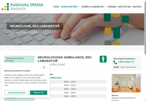 Zobrazit webové stránky Neurologická ambulance a EEG laboratoř - MUDr. Josef Koliba