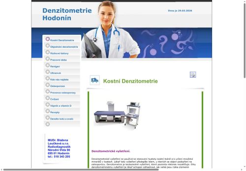 Zobrazit webové stránky Rentgen, ultrazvuk, denzitometrie Poliklinika SPADIA Hodonín - MUDr. Blažena Loučková