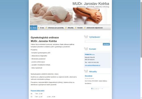 Zobrazit webové stránky Gynekologická ambulance PRIMGYN s.r.o. - MUDr. Jaroslav Kotrba
