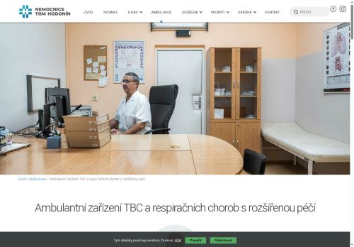 Zobrazit webové stránky Plicní ambulance Nemocnice TGM Hodonín