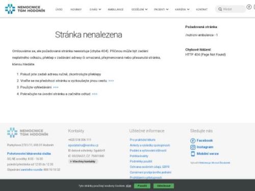 Nutriční ambulance Nemocnice TGM Hodonín