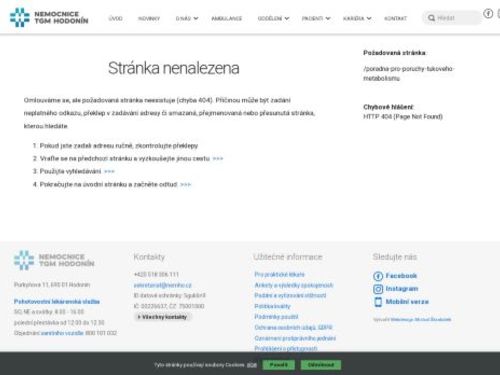 Poradna pro poruchy tukového metabolismu Nemocnice TGM Hodonín