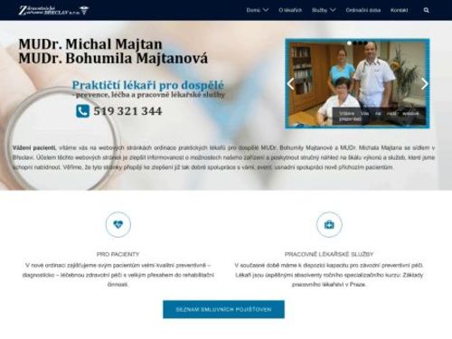 Praktický lékař pro dospělé - MUDr. Michal Majtan, MUDr. Bohumila Majtanová