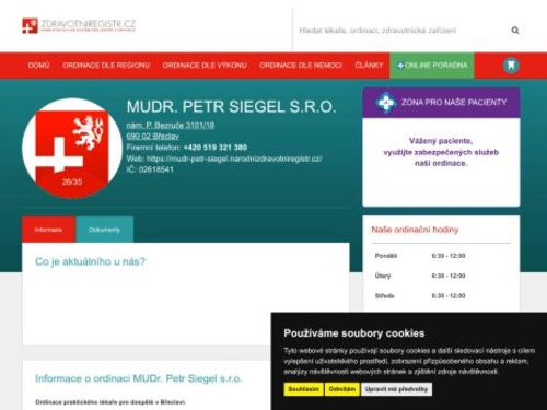 Praktický lékař pro dospělé - MUDr. Petr Siegel