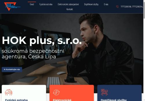 Webové stránky HOK plus, spol. s r.o., Brandýs nad Labem-Stará Boleslav