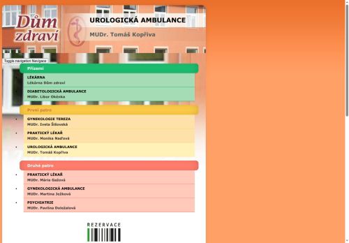 Zobrazit webové stránky Urologická ambulance - MUDr. Tomáš Kopřiva