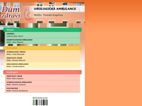 Urologická ambulance - MUDr. Tomáš Kopřiva