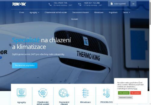 PEK - TK s.r.o. nabízí práci na pozici Chladírenský mechanik, elektromechanik (m/ž) v obci Kolín