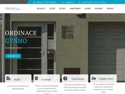 Gynekologická ambulance Gynho - MUDr. Oldřich Kadlec, MUDr. Robert Pecha