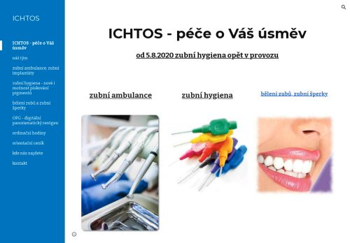 Zobrazit webové stránky Stomatologie ICHTOS - MUDr. Monika Bílková