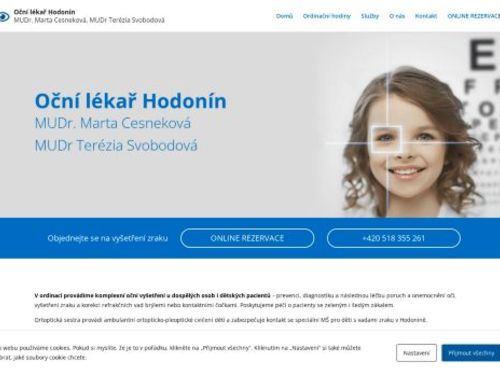 Oční ambulance - MUDr. Marta Cesneková, MUDr. Terézia Svobodová