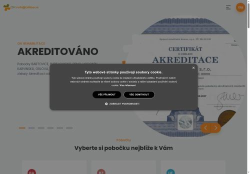 Zobrazit webové stránky OK rehabilitace Hodonín - MUDr. Otto Vlach, MUDr. Josef Bouček