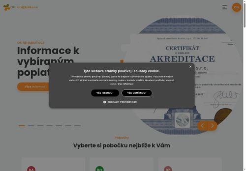 Zobrazit webové stránky OK rehabilitace Hodonín - MUDr. Otto Vlach, MUDr. Josef Bouček